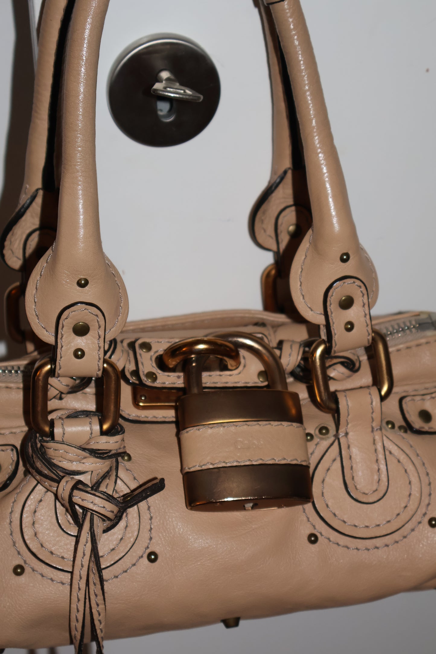 Rare mini Chloe Paddington Bag in Beige