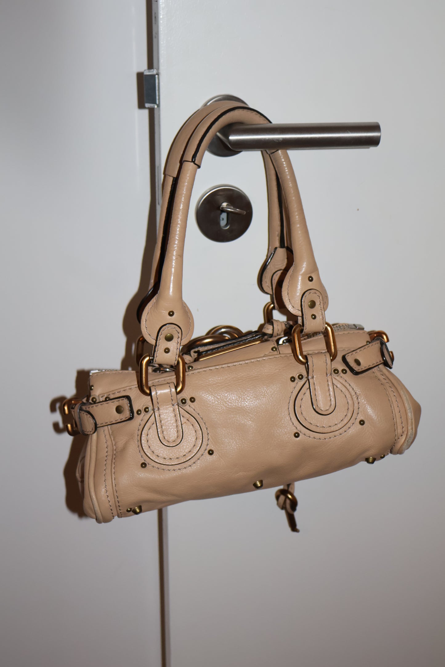 Rare mini Chloe Paddington Bag in Beige