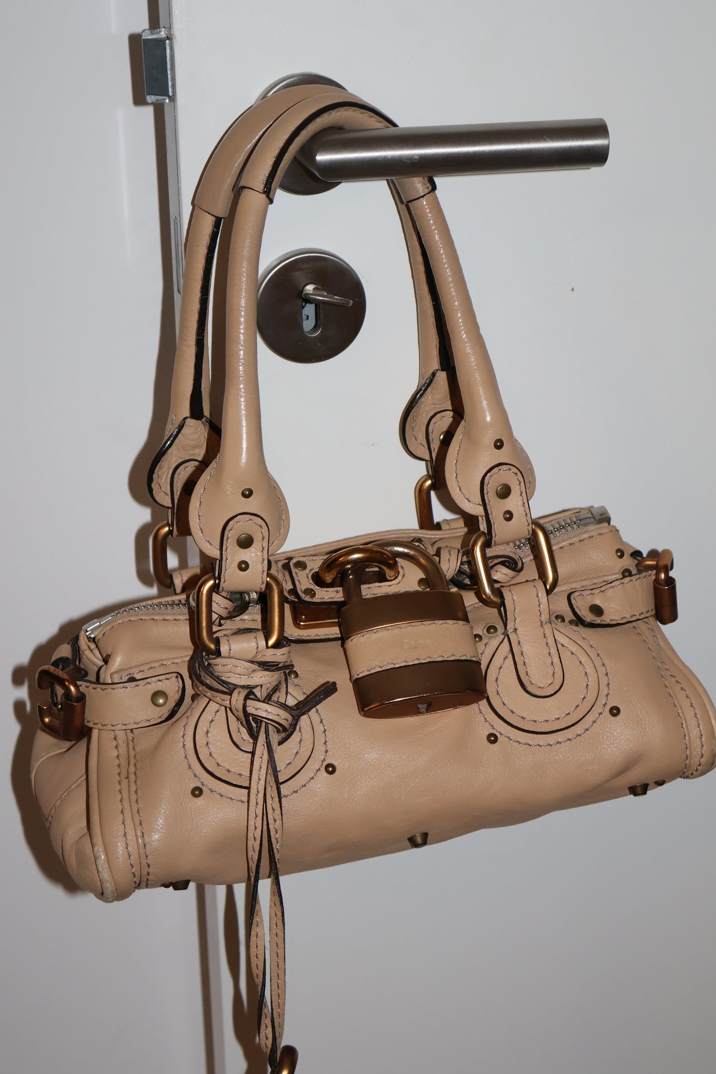 Rare mini Chloe Paddington Bag in Beige