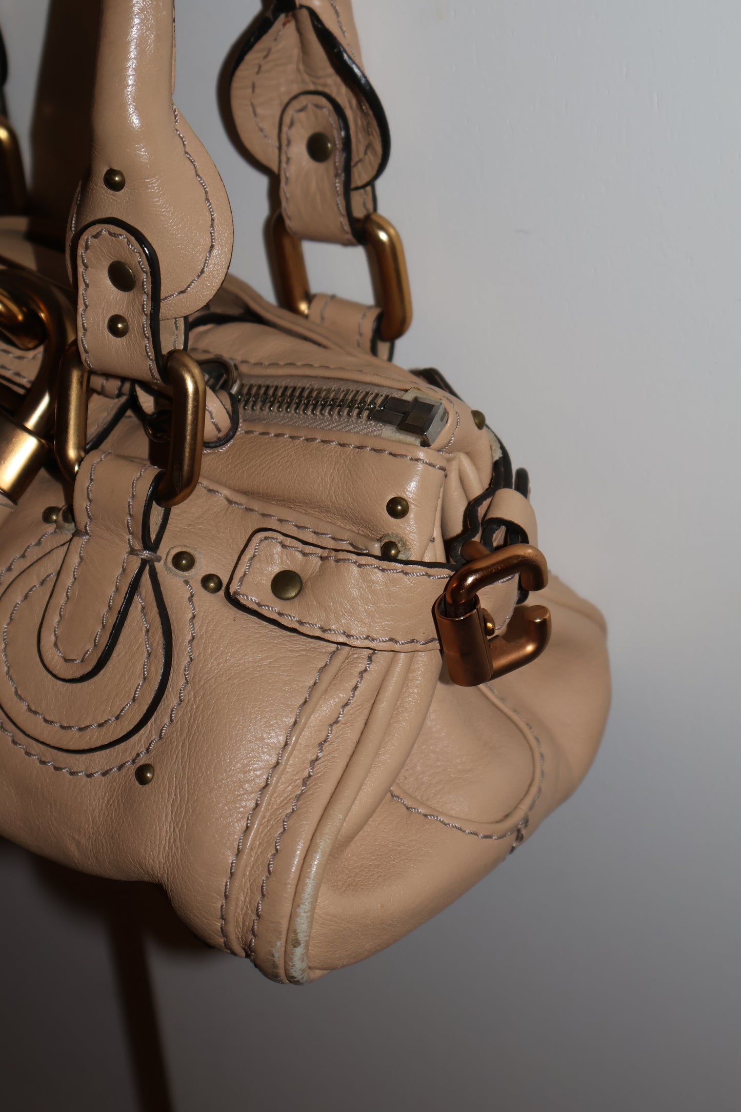 Rare mini Chloe Paddington Bag in Beige